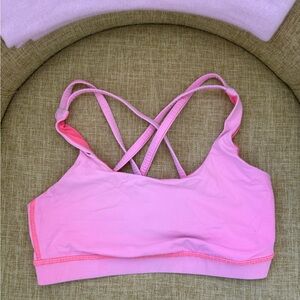 Lululemon Athletica Light Pink Strappy Sports Bra size 6